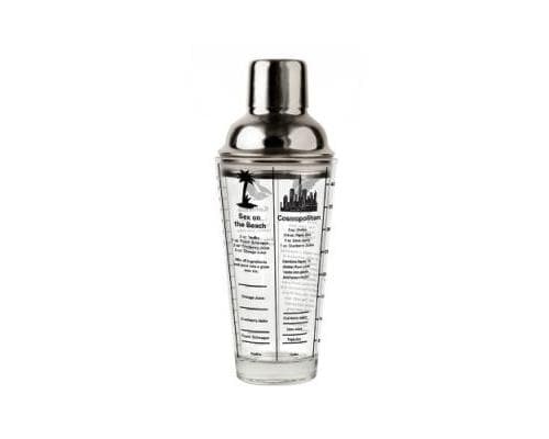 KIKKERLAND KKBA22 COCKTAIL SHAKER AVEC RECETTES