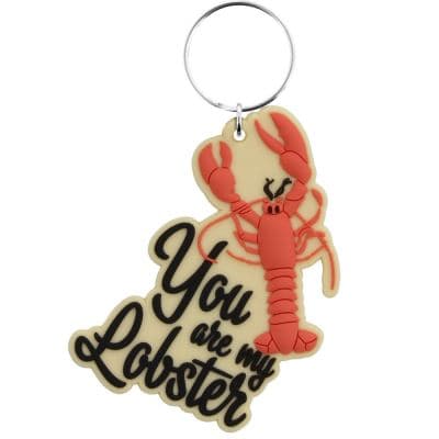 Friends Porte-clés en caoutchouc You are my Lobster 4,5 x 7 cm crème