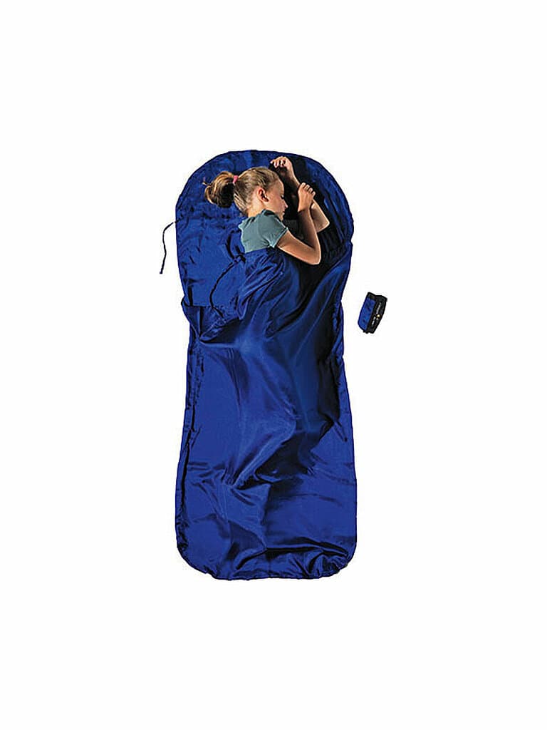 COCOON Sac de couchage de voyage Kidssack Silk 13x6cm 95g bleu