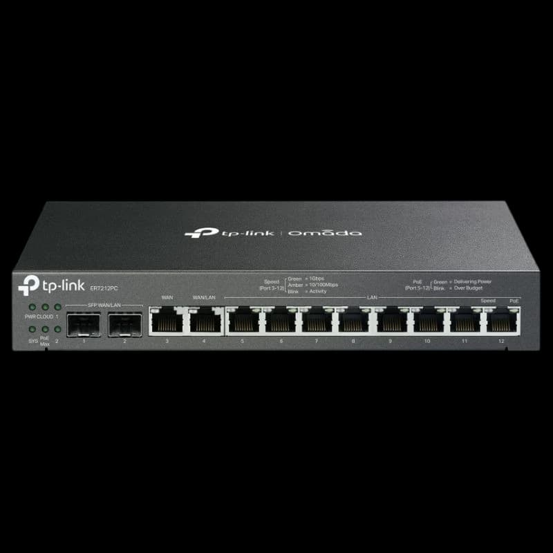 TP-Link Omada ER7212PC Routeur VPN Gigabit 3 en 1 Noir